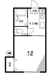 コーポブルースカイⅠの物件間取画像